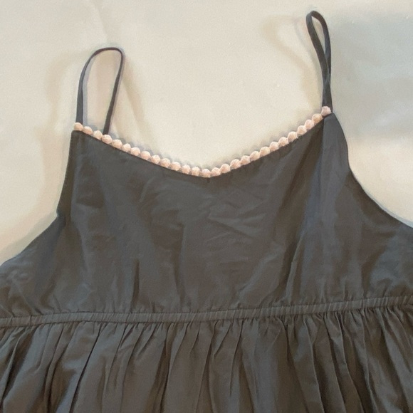 NEW - GapKids Dark Gray Baby Doll Sundress with Eyelet Skirt Size XXL - Picture 3 of 8